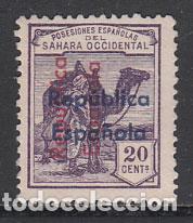 Sellos: Sahara Sueltos 1935 Edifil 39D (*) Mng Sobrecarga vertical de arriba abajo y ho