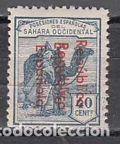 Sellos: Sahara Variedades 1932 Edifil 42Ahh ** Mnh Sobrecarga doble