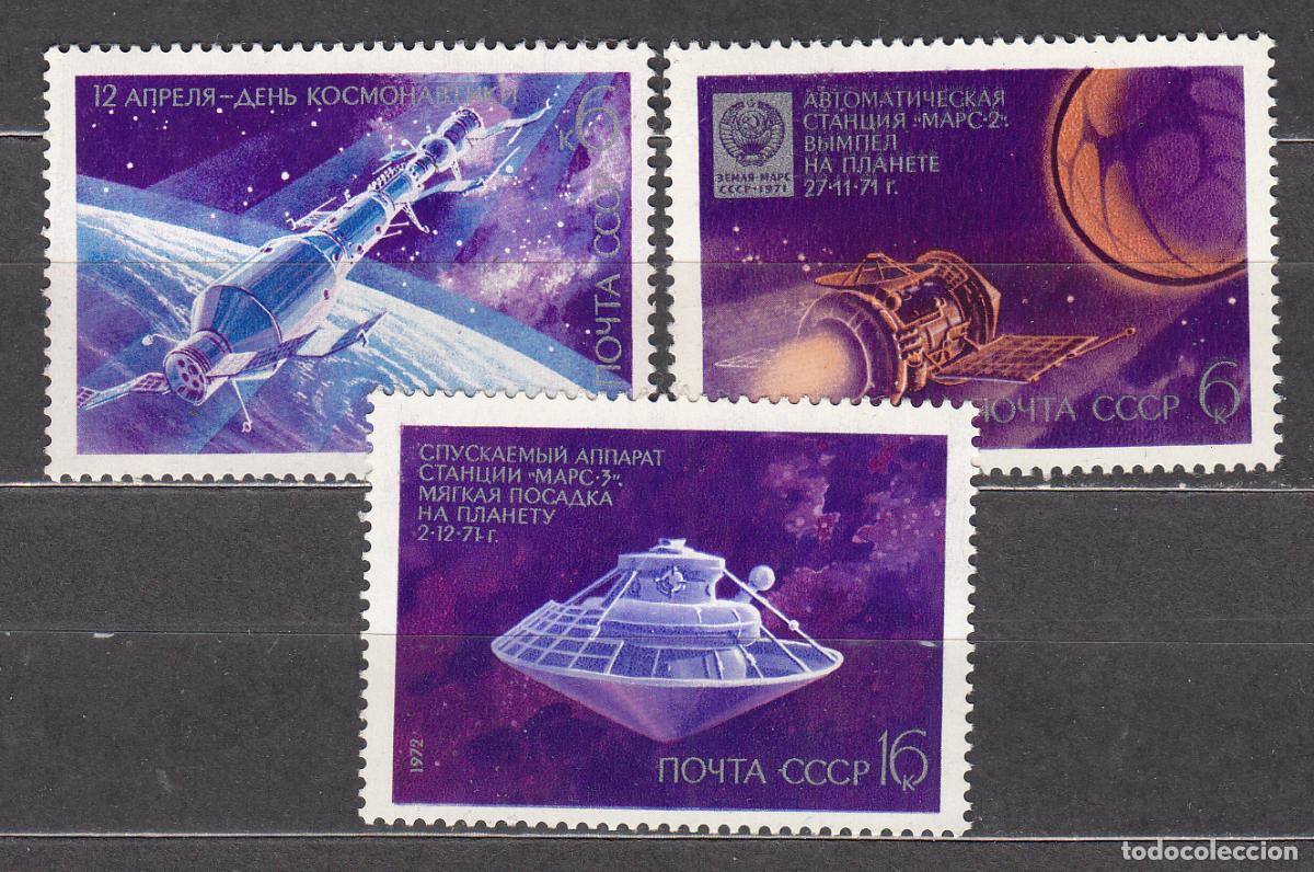Sellos: Rusia - Correo 1972 Yvert 3825/27 ** Mnh Astro