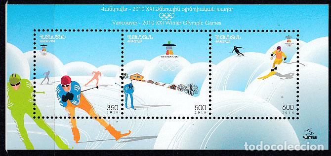 Timbres: Armenia - Hojas Yvert 39 ** Mnh Deportes - Juegos Olimpicos de Invierno Vancouve