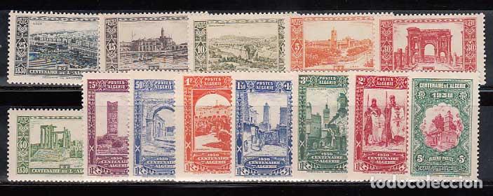 Timbres: Argelia - Correo Yvert 87/99 * Mh Centenario de Argelia