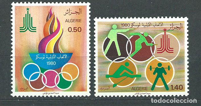 Timbres: Argelia - Correo Yvert 714/5 ** Mnh Olimpiadas de Moscu