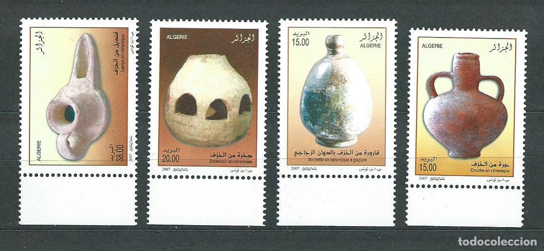 Timbres: Argelia - Correo Yvert 1473/6 ** Mnh Cer&aacute;mica