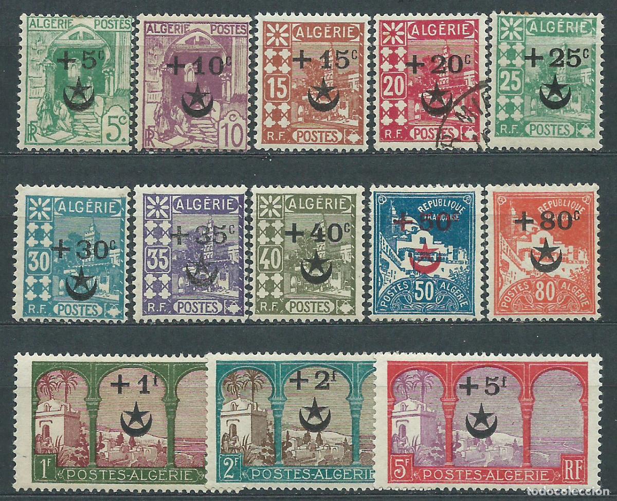 Timbres: Argelia - Correo Yvert 58/70 * Mh n&ordm; 61 o usado