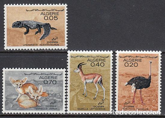 Timbres: Argelia - Correo Yvert 447/50 ** Mnh Fauna Sahariana