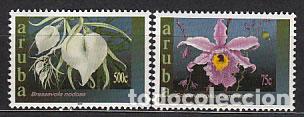 Timbres: Aruba - Correo Yvert 307/8 ** Mnh Flores