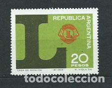 Timbres: Argentina - Correo 1969 Yvert 860 ** Mnh Lions