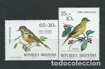 Timbres: Argentina - Correo 1972 Yvert 917/8 ** Mnh Fauna.Aves