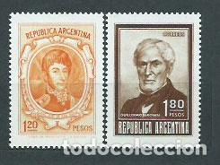 Timbres: Argentina - Correo 1973 Yvert 953/4 ** Mnh Personajes