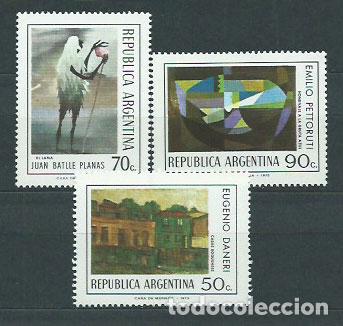 Timbres: Argentina - Correo 1974 Yvert 962/4 ** Mnh Pinturas