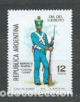 Timbres: Argentina - Correo 1976 Yvert 1052 ** Mnh Uniformes Militares