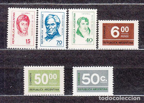 Timbres: Argentina - Correo 1976 Yvert 1063/8 ** Mnh Personajes