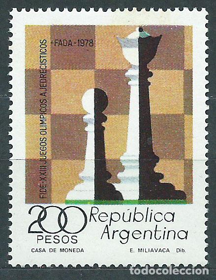 Timbres: Argentina Correo 1978 Yvert 1143 ** Mnh Ajedrez