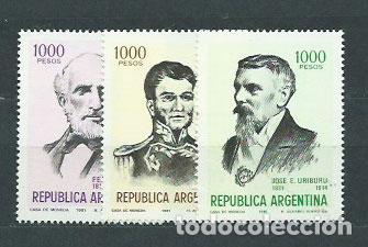Timbres: Argentina - Correo 1981 Yvert 1255/7 ** Mnh Personajes