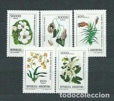 Timbres: Argentina - Correo 1982 Yvert 1333/7 ** Mnh Flores