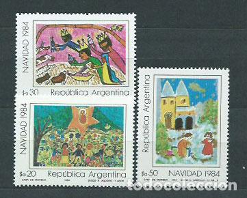 Selos: Argentina - Correo 1984 Yvert 1446/8 ** Mnh Navidad