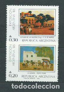 Selos: Argentina - Correo 1985 Yvert 1481/2 ** Mnh Pinturas