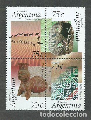 Selos: Argentina - Correo 1995 Yvert 1885/8 ** Mnh Arqueologia