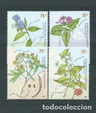 Selos: Argentina - Correo 2000 Yvert 2219/22 ** Mnh Flora