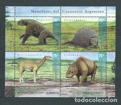 Selos: Argentina - Correo 2001 Yvert 2228/31 ** Mnh Fauna Prehistorica