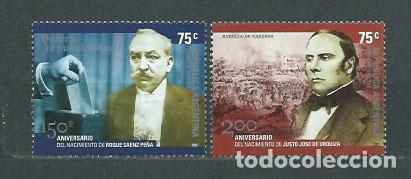 Selos: Argentina - Correo 2001 Yvert 2262/3 ** Mnh Personajes