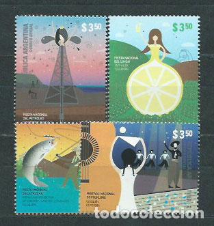 Selos: Argentina - Correo 2013 Yvert 2982/5 ** Mnh Fiestas nacionales