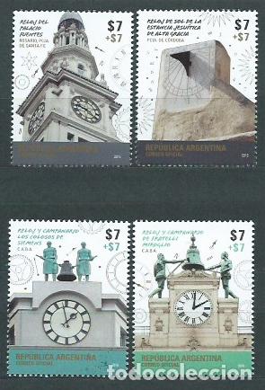 Selos: Argentina - Correo 2015 Yvert 3098A/98D ** Mnh Relojes
