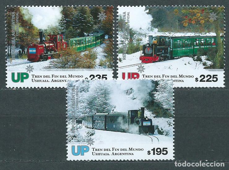 Sellos: Argentina Correo 2019 Yvert 3227/29 ** Mnh Tren mas Austral del Mundo