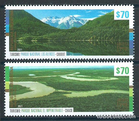 Selos: Argentina Correo 2021 Yvert 3245/6 ** Mnh Upaep Turismo