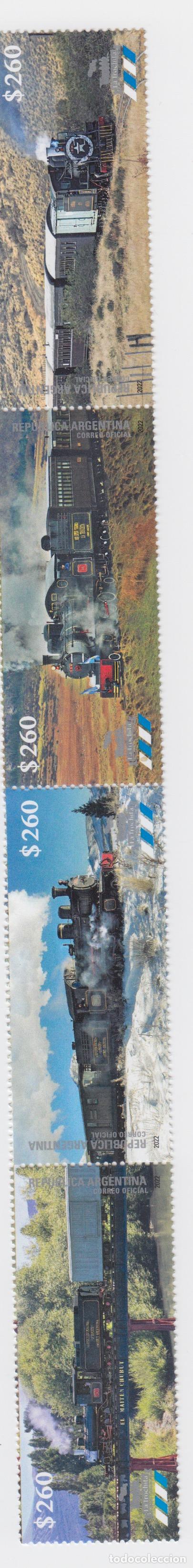 Selos: Argentina Correo 2022 Yvert 3298/3301 ** Mnh La Trochita Trenes