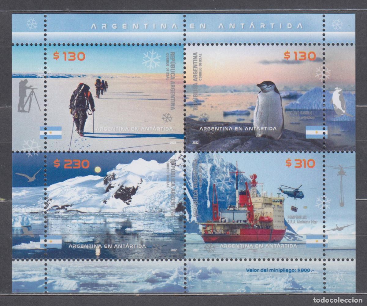 Selos: Argentina Correo 2022 Yvert 3278/81 ** Mnh Antartida