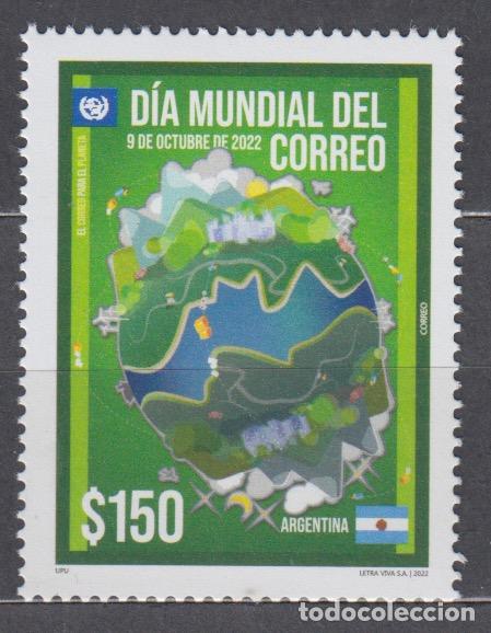 Selos: Argentina Correo 2022 Yvert 3288 ** Mnh Dia Mundial del Correo