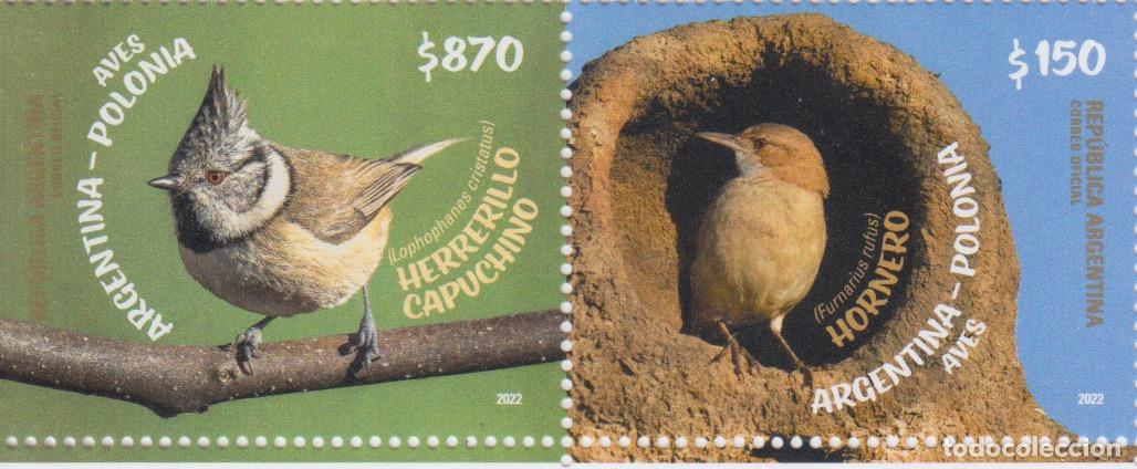 Selos: Argentina Correo 2022 Yvert 3302/3303 ** Mnh Emisi&oacute;n Conjunta con Polonia - Fau