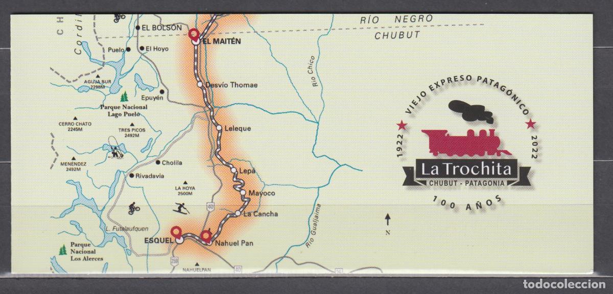 Selos: Argentina Correo 2022 Yvert 3298 Carnet ** Mnh La Torchita Trenes Carnet