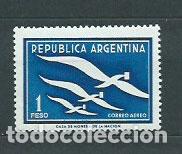 Selos: Argentina Aereo Yvert 50 ** Mnh Fauna. Aves