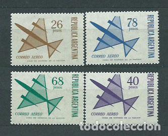 Timbres: Argentina Aereo Yvert 118/21 ** Mnh Aviones