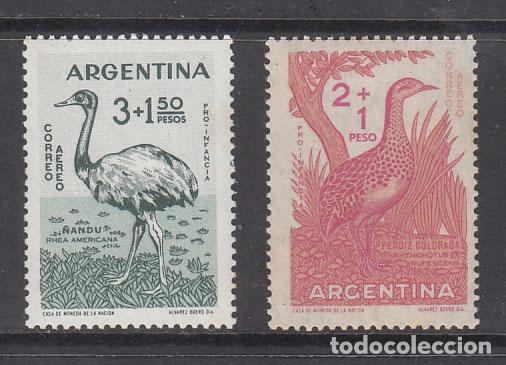 Timbres: Argentina Aereo Yvert 65/6 (*) Mng Fauna aves