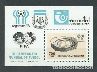 Timbres: Argentina Hojas 1978 Yvert 18 ** Mnh Deportes f&uacute;tbol