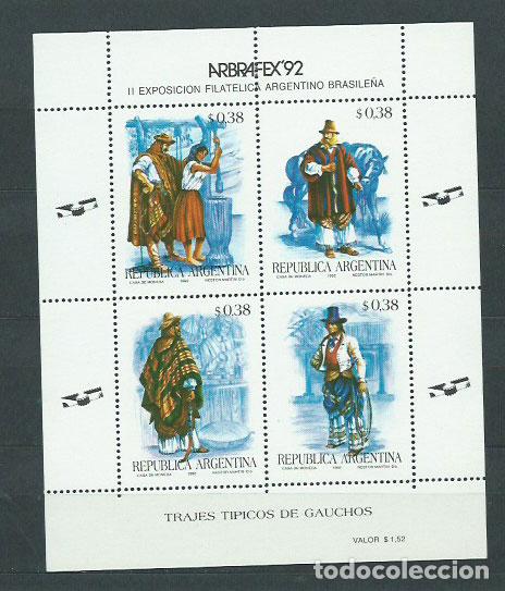 Timbres: Argentina - Hojas 1992 Yvert 52 ** Mnh