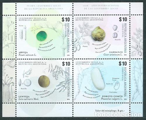 Timbres: Argentina Hojas 2016 Yvert 149 ** Mnh Legumbres