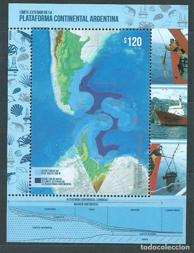 Timbres: Argentina Hojas 2018 Yvert 162 ** Mnh Platqaforma Continental