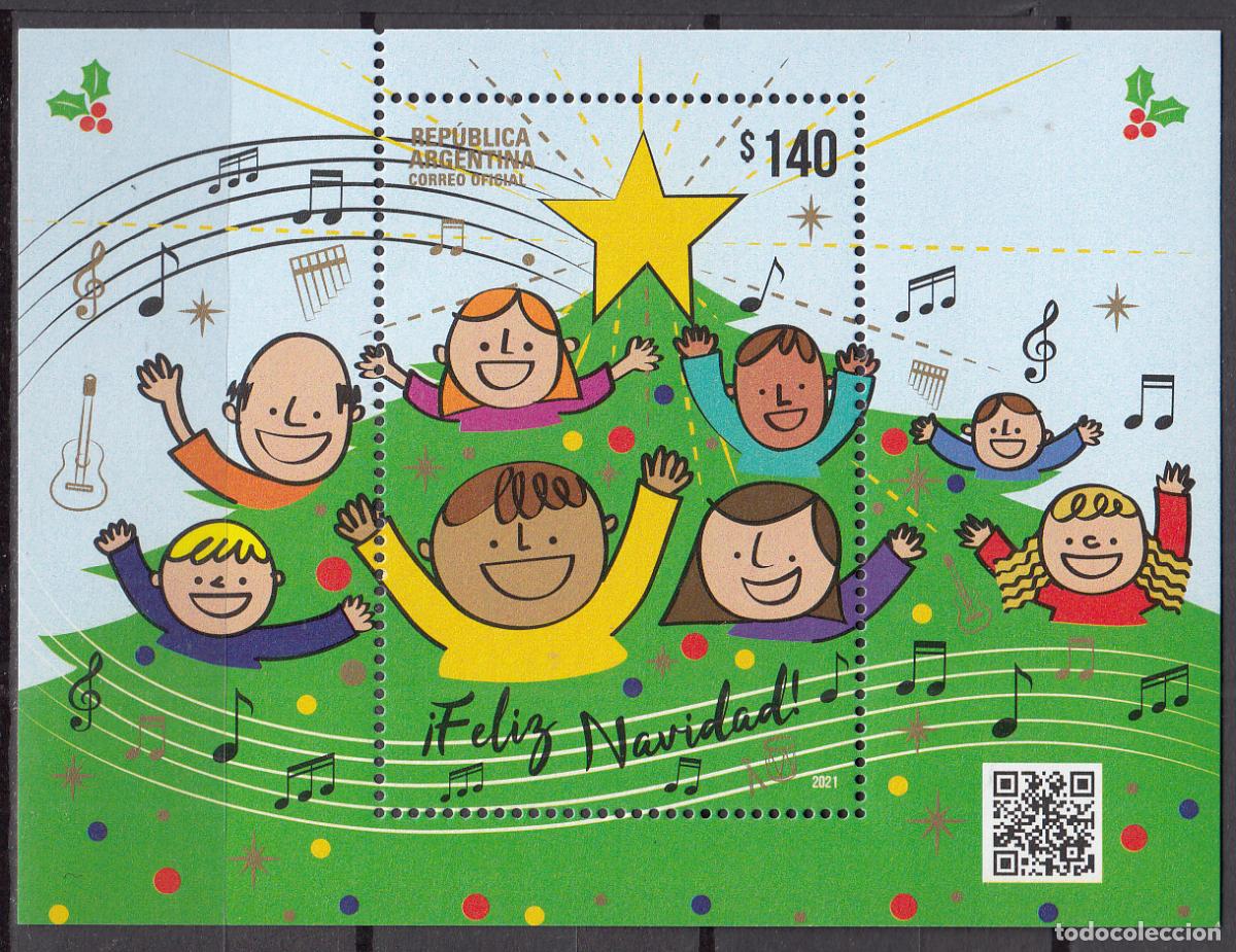 Timbres: Argentina Hojas 2021 Yvert 177 ** Mnh Navidad