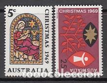 Briefmarken: Australia - Correo 1969 Yvert 392/3 ** Mnh Navidad