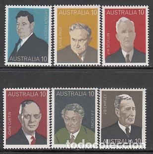 Selos: Australia - Correo 1975 Yvert 558/63 ** Mnh Personajes