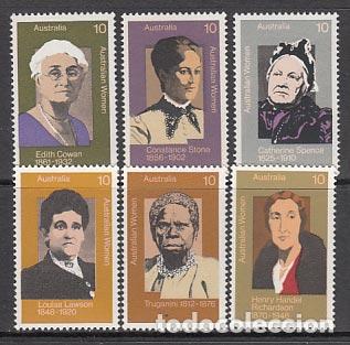 Selos: Australia - Correo 1975 Yvert 570/5 ** Mnh Personajes