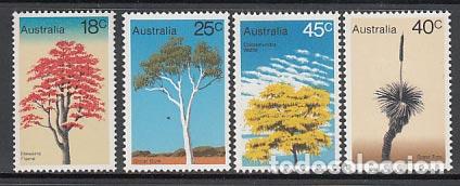 Selos: Australia - Correo 1978 Yvert 631/4 ** Mnh Flora. Arboles