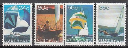 Selos: Australia - Correo 1981 Yvert 758/61 ** Mnh Barcos. Vela