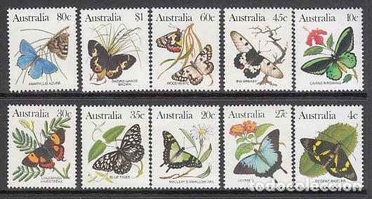 Selos: Australia - Correo 1983 Yvert 825/34 ** Mnh Fauna