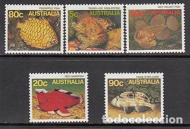 Selos: Australia - Correo 1985 Yvert 911/5 ** Mnh Fauna Marina. Peces