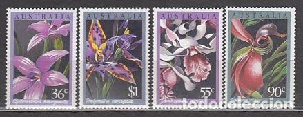 Selos: Australia - Correo 1986 Yvert 973/76 ** Mnh Flores. Orquideas